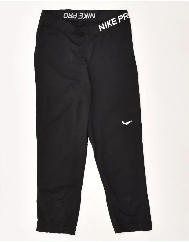 NIKE Womens Tracksuit Trousers UK 8 Small Black Polyester Trousers versatile functional NIKE Womens Tracksuit Trousers UK 8 Small Black Polyester Trousers versatile functional