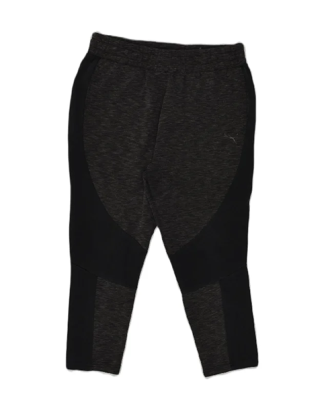 PUMA Womens Crop Tracksuit Trousers UK 14 Medium Grey Flecked Cotton Trousers Review Highly PUMA Womens Crop Tracksuit Trousers UK 14 Medium Grey Flecked Cotton Trousers Review Highly