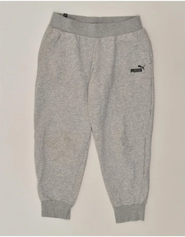 PUMA Womens Tracksuit Trousers Joggers UK 12 Medium Grey Cotton Trousers Office Stylish PUMA Womens Tracksuit Trousers Joggers UK 12 Medium Grey Cotton Trousers Office Stylish