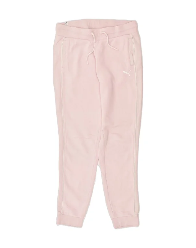 PUMA Womens Tracksuit Trousers Joggers UK 12 Medium Pink Cotton Trousers Wedding White PUMA Womens Tracksuit Trousers Joggers UK 12 Medium Pink Cotton Trousers Wedding White