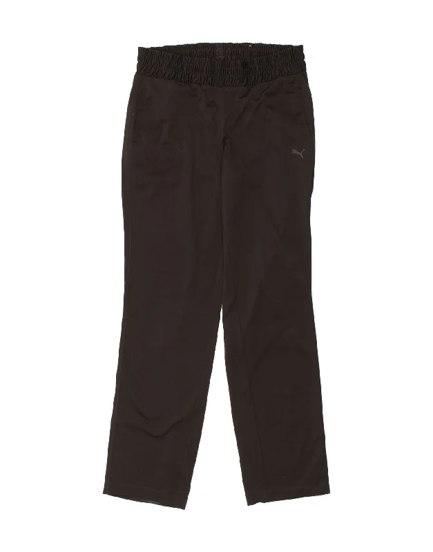 PUMA Womens Tracksuit Trousers UK 12 Medium  Black Trousers Culottes Wide Leg