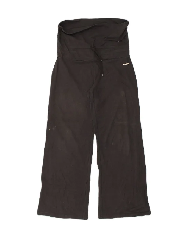 REEBOK Womens Maternity High Waist Tracksuit Trousers UK 16 Large Black Trousers Winter Warm REEBOK Womens Maternity High Waist Tracksuit Trousers UK 16 Large Black Trousers Winter Warm