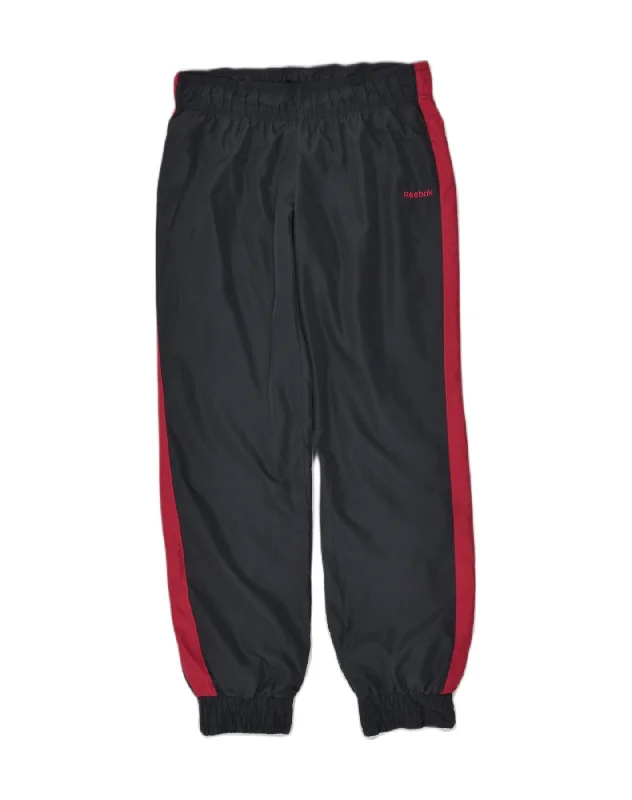 REEBOK Womens Tracksuit Trousers Joggers UK 12 Medium Grey Colourblock Trousers Tapered Slim Fit REEBOK Womens Tracksuit Trousers Joggers UK 12 Medium Grey Colourblock Trousers Tapered Slim Fit