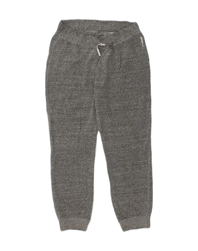 REEBOK Womens Tracksuit Trousers Joggers UK 14 Large Grey Flecked Trousers Handmade Artisanal REEBOK Womens Tracksuit Trousers Joggers UK 14 Large Grey Flecked Trousers Handmade Artisanal