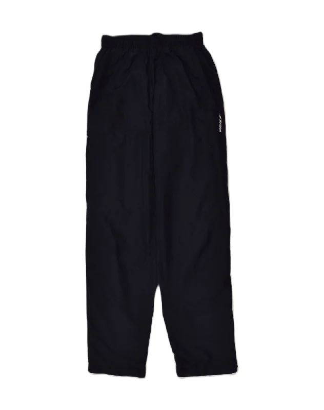REEBOK Womens Tracksuit Trousers UK 10 Small Navy Blue Nylon Trousers Plaid Checkered REEBOK Womens Tracksuit Trousers UK 10 Small Navy Blue Nylon Trousers Plaid Checkered