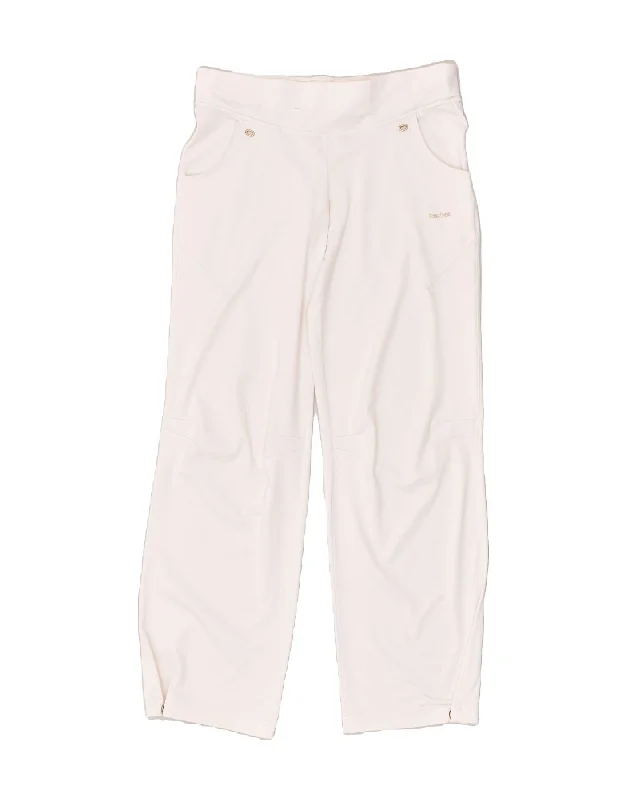 REEBOK Womens Tracksuit Trousers UK 18 XL White Polyester Trousers versatile functional REEBOK Womens Tracksuit Trousers UK 18 XL White Polyester Trousers versatile functional