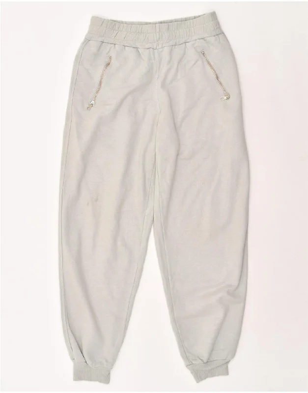 VINTAGE Womens Tracksuit Trousers Joggers UK 12 Medium Grey Cotton Trousers Prom Sequined VINTAGE Womens Tracksuit Trousers Joggers UK 12 Medium Grey Cotton Trousers Prom Sequined