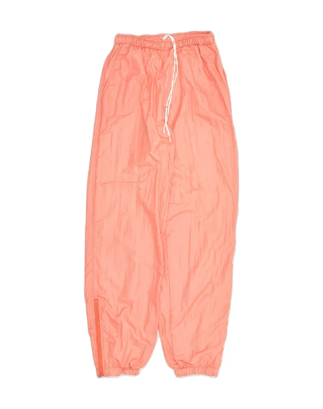 VINTAGE Womens Tracksuit Trousers Joggers UK 6 XS Pink Trousers Leisure Comfortable