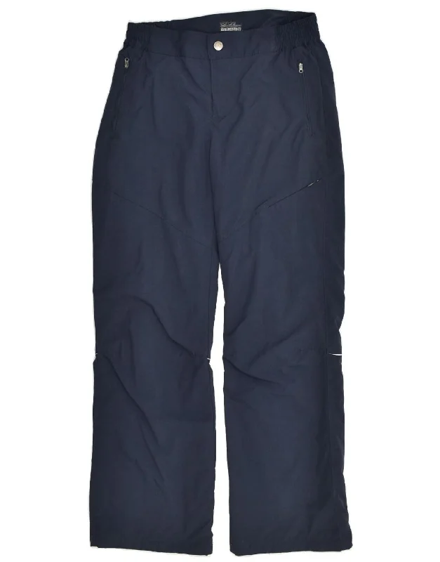 VINTAGE Womens Windbreaker Trousers UK 12 Medium  Navy Blue Trousers Sale Discount