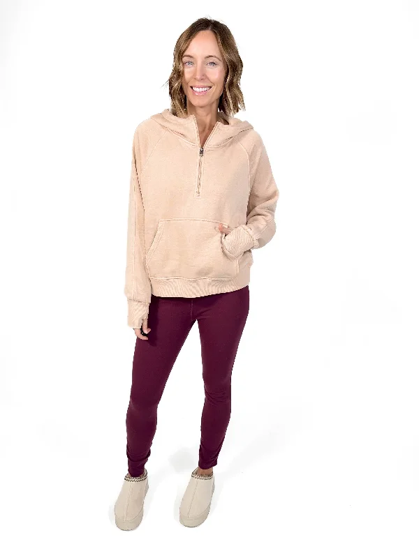 Easy Does It Pullover- TAN Boat Neck Sweater