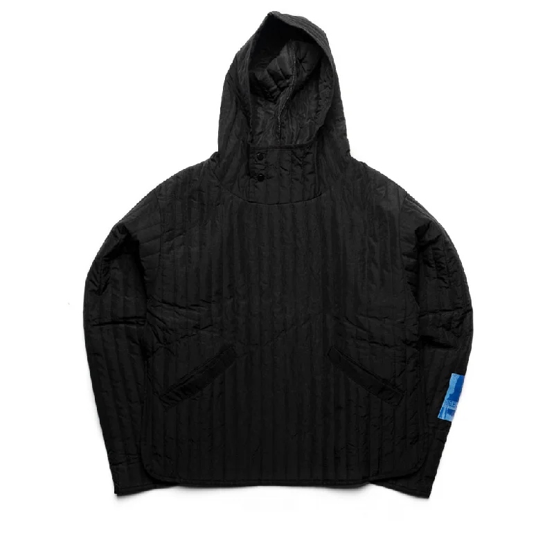 Jungles Quilted Nylon Pullover - Black Solo Sleeve Pullover