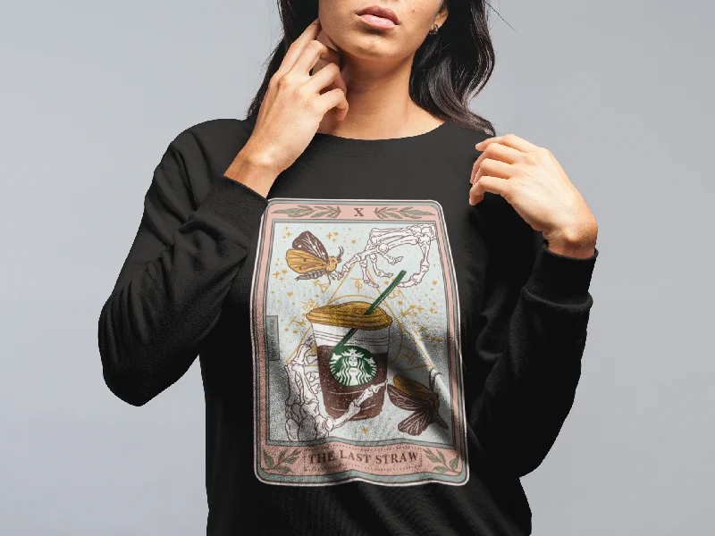 THE LAST STRAW // UNISEX PULLOVER Spaghetti Sleeve Top
