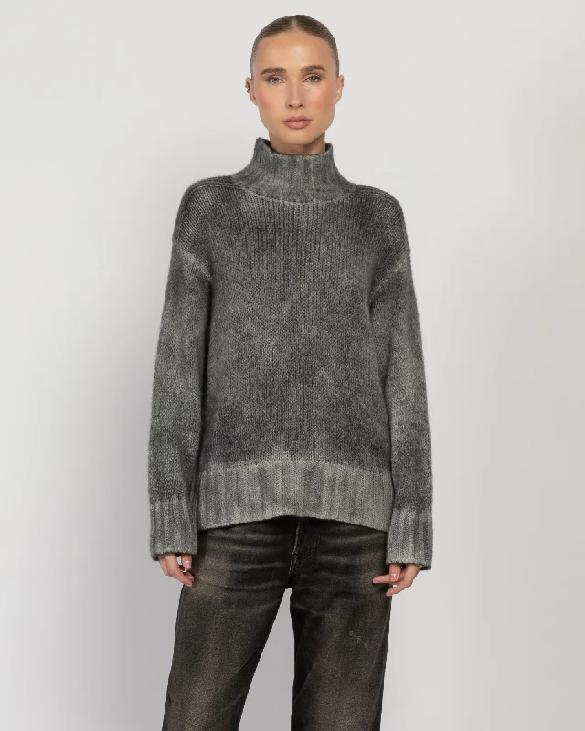 High Neck Pullover Jewel Neck Pullover
