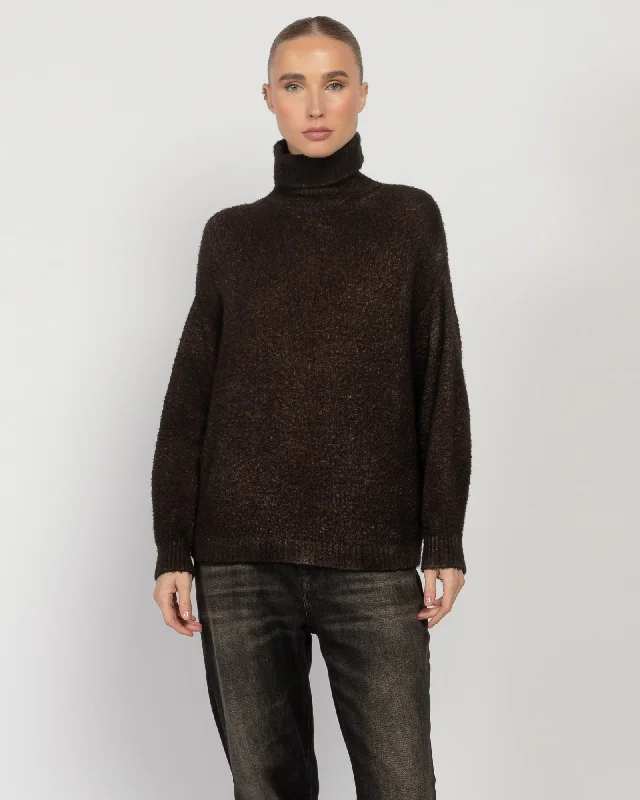 Hand Painted Pullover Boxy Neck Sweater
