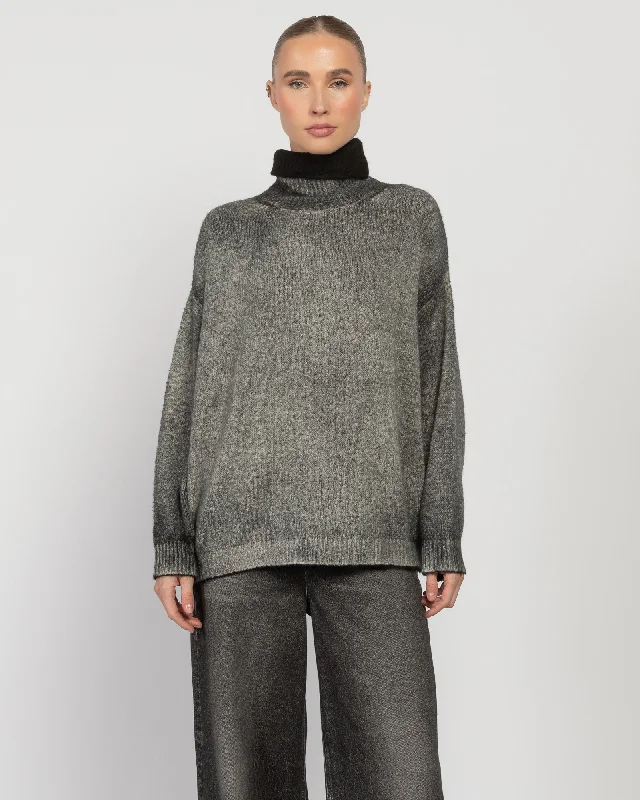 Hand Painted Pullover Crew Neck Wool