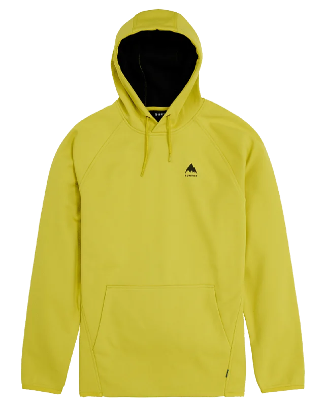 Burton Men's Crown Weatherproof Pullover Fleece - Sulfur Soft Wool Sweater