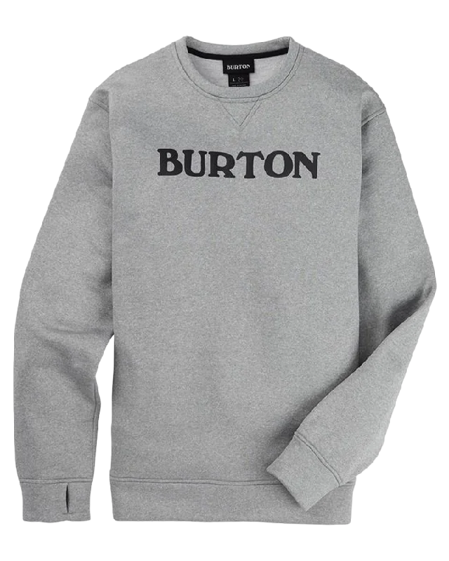 Burton Men's Oak Pullover Crew - Gray Heather Surplice Neck Pullover