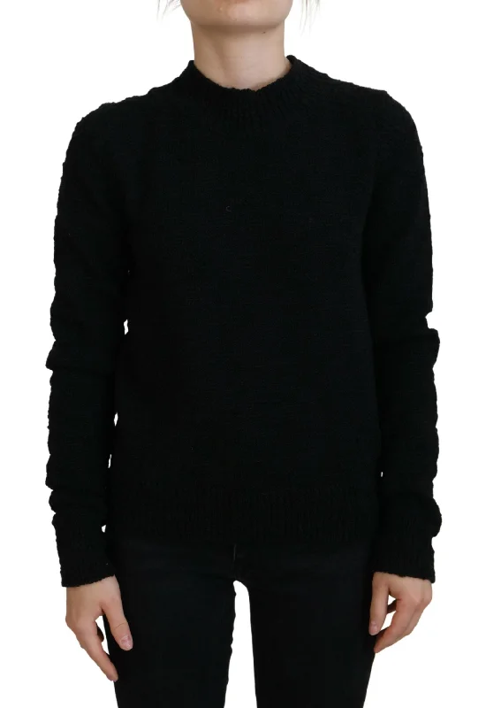 Elegant Virgin Wool Pullover Sweater Fine Merino Wool