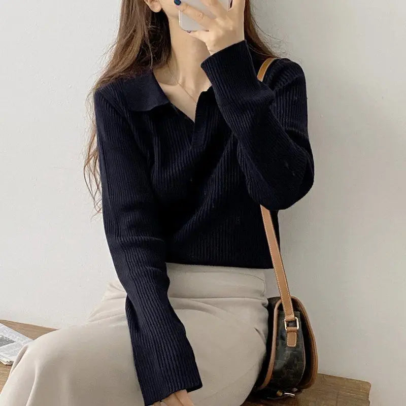 Kawaii Sweater Woman Harajuku Korean Style Pullover Tops Fashion Black Knitted Sweaters for Women Crochet Cute Vintage Clothes Angora Wool Cozy Kawaii Sweater Woman Harajuku Korean Style Pullover Tops Fashion Black Knitted Sweaters for Women Crochet Cute Vintage Clothes Angora Wool Cozy