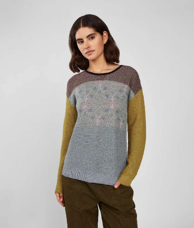 Lin & Jac Neck Pullover Boyleg Sleeve Pullover