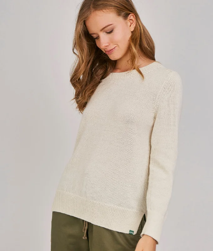 Long Basic Pullover Ruffle Sleeve Feminine