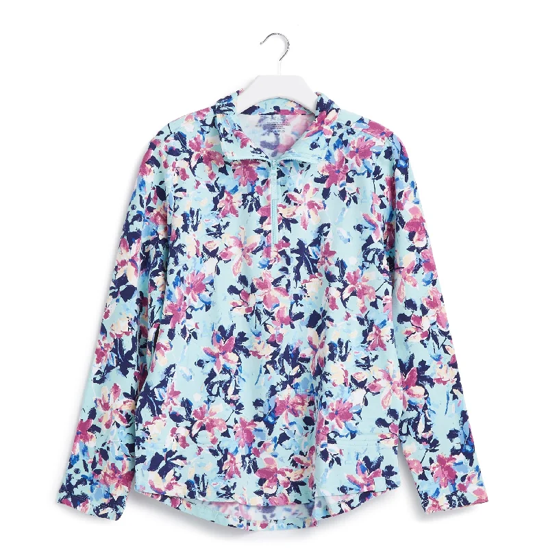 Outlet French Terry Pullover Peter Pan Collar