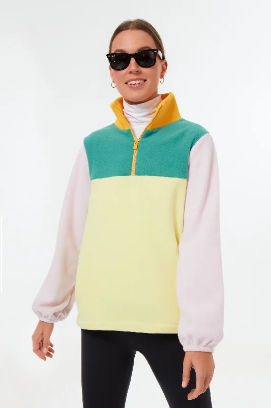 Exclusive Retro Colorblock Potomac Pullover One Shoulder Top