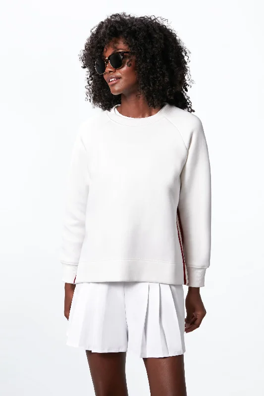 Retro Red and White Maggie Pullover dolman Sleeve Top