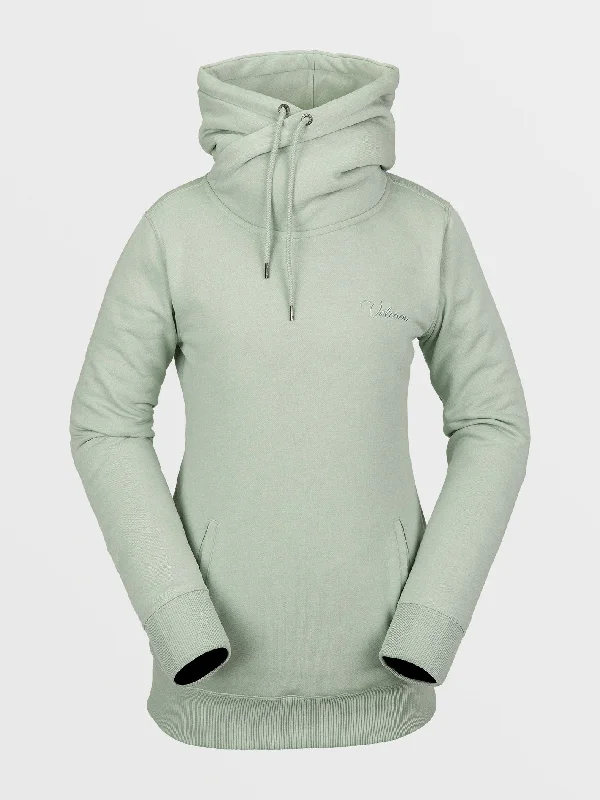 Womens Tower Pullover Fleece - Sage Frost Chenille Soft Sweater